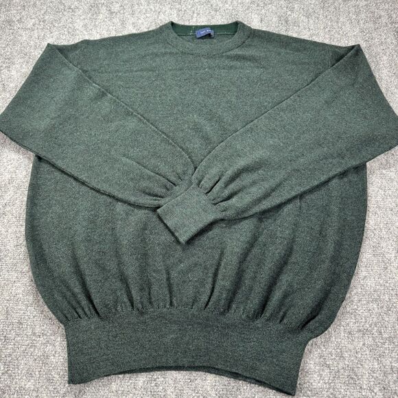 Jeff Rose Other - Jeff Rose Italian Wool Sweater Green Crewneck Luxury Knit Medium